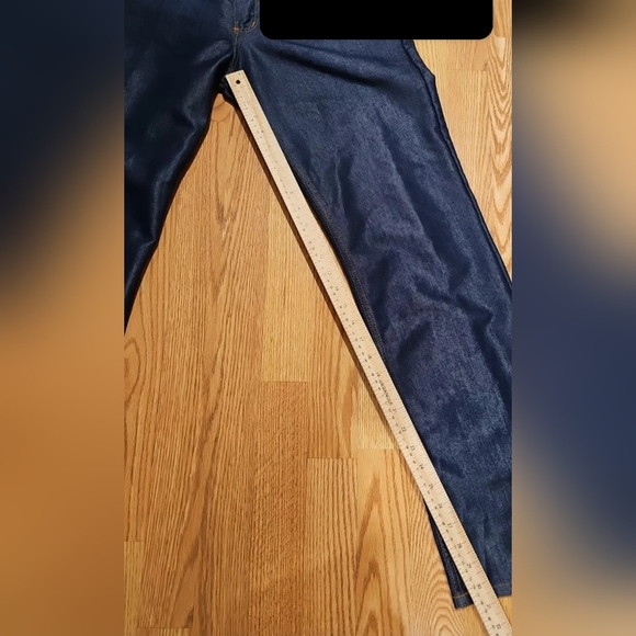 Buffalo David Bitton Hueston Coated Blue Denim Jeans Women 31 Straight High Rise - Picture 11 of 13